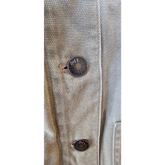 J. Jill 100% Cotton Long Sleeve Button-Up Jean Jacket Olive Green Womens S - Picture 2 of 7